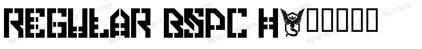 Regular B5pc H字体转换